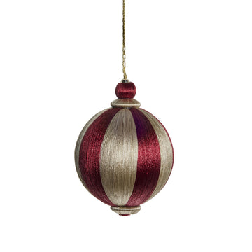 Agnes julekule H12 cm. mørk rød