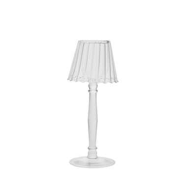Asteria telysholder H23 cm. transparent