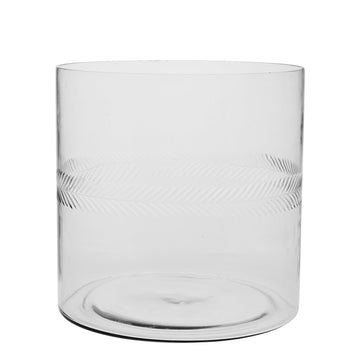 Carla vase H30 cm. transparent