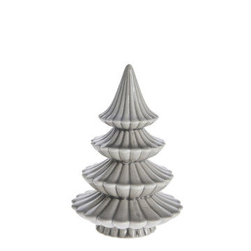Mythel juletre H14,5 cm. lysegrå