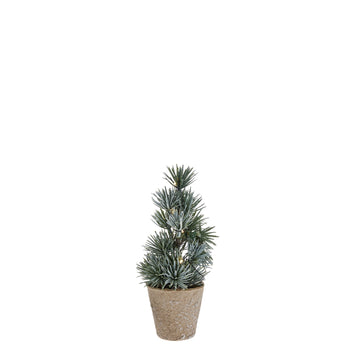 Cedille LED kunstig juletre H17 cm. grønn
