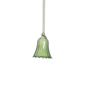 Glosille ornament H8 cm. grønn