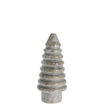 Elinne marmor juletre H13 cm. mørk sand