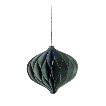 Poelle ornament H10 cm. grønn