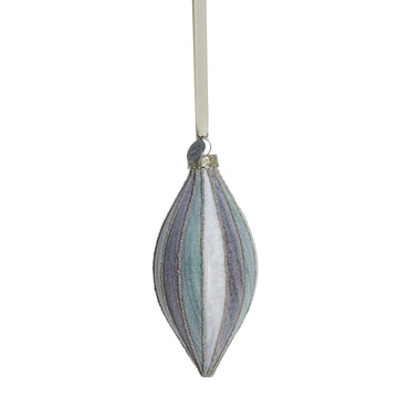 Nomillia ornament H13 cm. råhvit