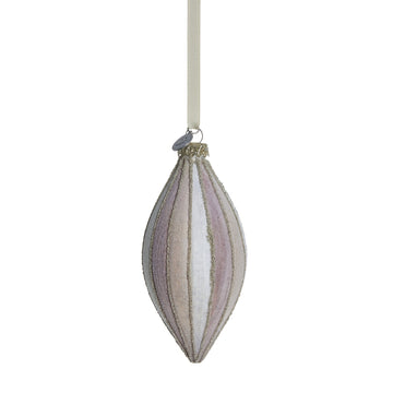 Nomillia ornament H13 cm. råhvit