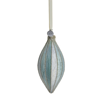 Nomillia ornament H13 cm. råhvit