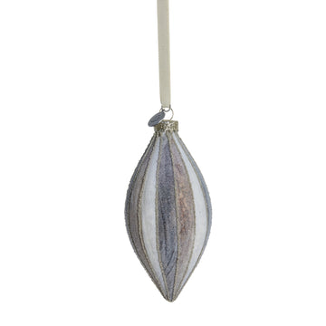 Nomillia ornament H13 cm. råhvit