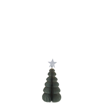 Paline papirjuletre H15 cm. grønn