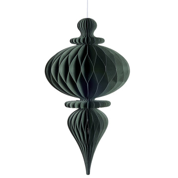 Poelle ornament H40 cm. grønn