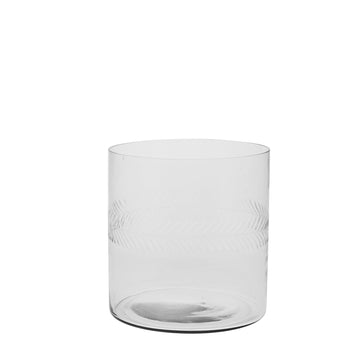 Carla vase H20 cm. transparent
