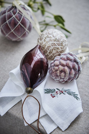 Norille kongle H9,5 cm. mørk rød