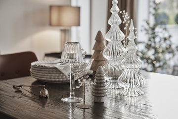 Asta glassjuletre H19,5 cm. transparent