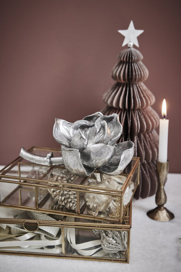 Paline papirjuletre H40 cm. støvet rosa