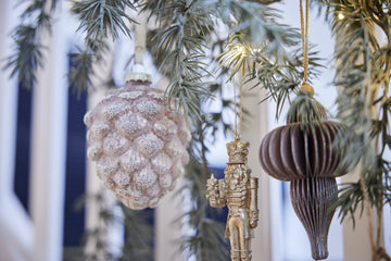 Paline ornament H10 cm. støvet rosa