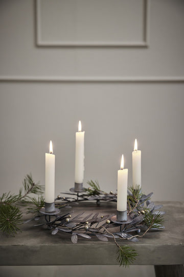 Mistlia adventsstake H7 cm. antikk grå
