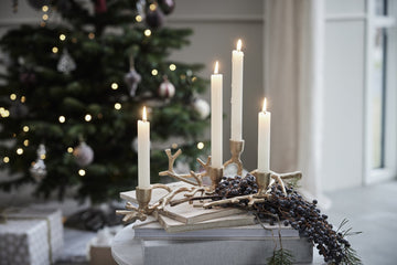 Marline adventsstake L46 cm. lys gull jern