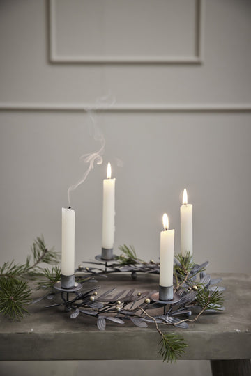 Mistlia adventsstake H7 cm. antikk grå