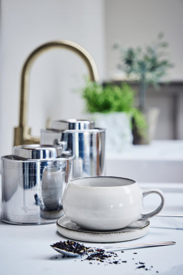 Cosia-krukke 12,5x10 cm. Sølv