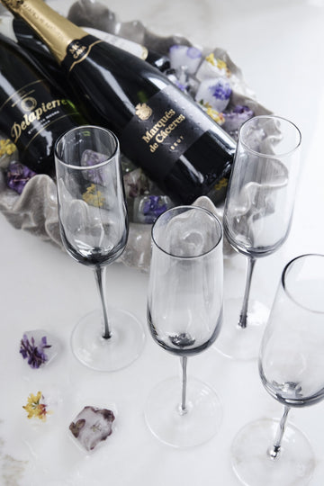 Victorinne champagne glass 20 cl. røykfarget