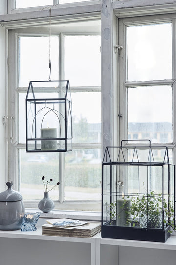 Sira-dekorasjon 18x18 cm. Svart