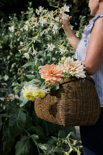 Esther kurv H36 cm. brun rotting