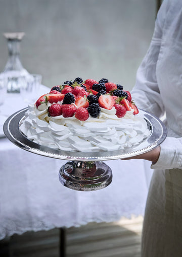 Sigrid kakestativ sølv Ø30 cm.