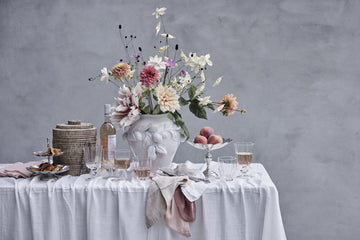 Angela duk råhvit 280x140 cm.