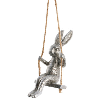 Semina kanin ornament sølv