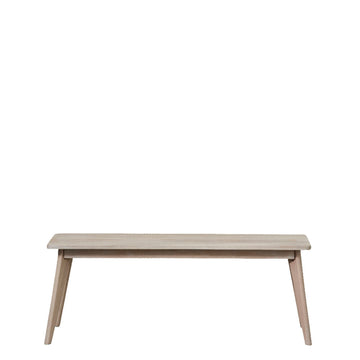 Ellie benk L120xB30XH45 cm. hvit vasket