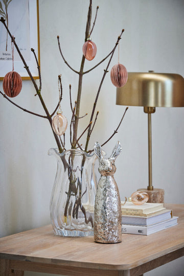 Parillia egg ornament lys rosa papir