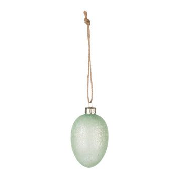 Esmelle egg ornament lys grønn glass