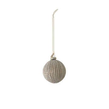 Norille julekule 9X8 cm. antikk brun