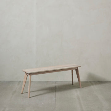 Ellie benk L120xB30XH45 cm. hvit vasket