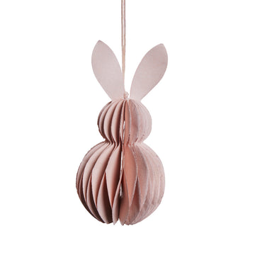 Parillia kanin ornament lys rosa papir