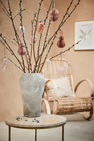 Parillia kanin ornament lys rosa papir