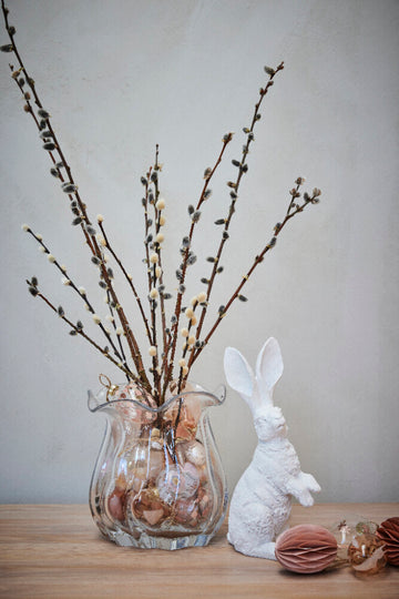 Feanne egg ornament lys rosa glass