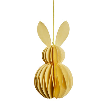 Parillia kanin ornament gul papir